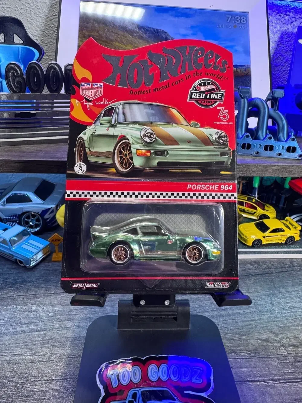Hot wheels RLC Porsche 964 green